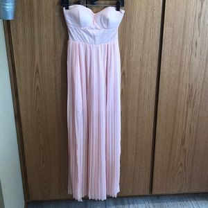 Bebe Blush pink maxi dress
